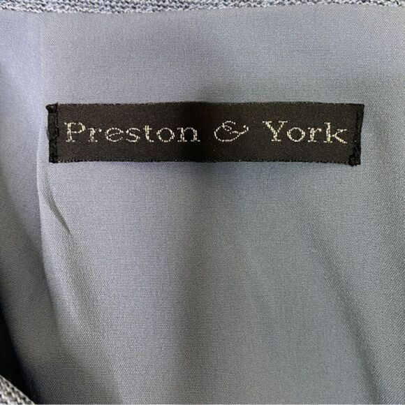 Preston & York Skirt Suit Size 10 Blue - Picture 8 of 9